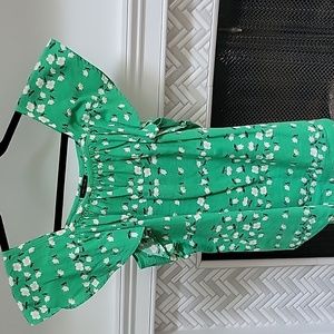 Ann Taylor xs Green floral top